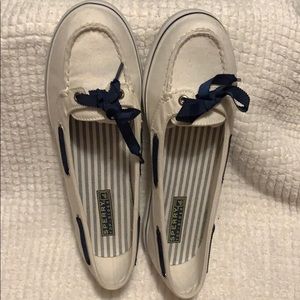 Sperry topsiders size 7.5 White loafers